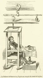 Die Waage des Sanctorius (Gravur)