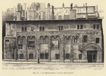 La Manecanterie, in Lyon, aktueller Zustand (Stich)