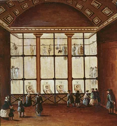Die Morgue, das größte Leichenschauhaus in Paris, 1830-40