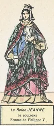Königin Jeanne von Boulogne, Frau von Philipp V.