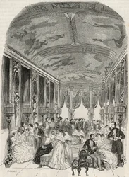 Die sogenannte Galerie Lebrun, die während des Balls als Gesprächsraum dient - Hôtel Lambert auf der Île Saint-Louis, 2 Rue Saint-Louis-en-l
