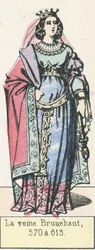 Königin Brunhilde, 570 bis 613