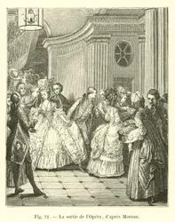 Der Ausgang der Oper, nach Moreau