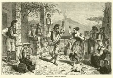 Die Tarantella (Gravur)