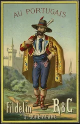 Etikett für portugiesisches Garn