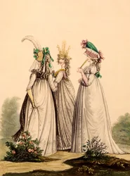 Damen in Tageskleidung - Modes Anglaises, 1795