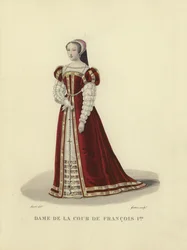 Dame am Hof von König Franz I. von Frankreich