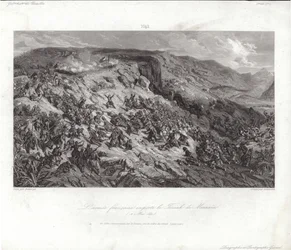 Die französische Armee erobert den Teniah von Mouzaia