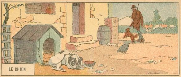 Der Hund (Farblithographie)