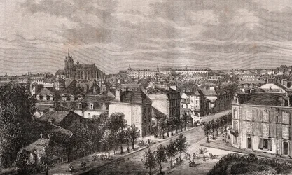 Le Mans - Pays de la Loire - Gravur in „La France illustrée: géographie, histoire, administration statistique“ von V.A. Malt-Brown. 1884