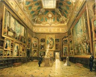 Le Salon Carré du Louvre, ca. 1870