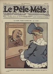 Der gute Beamte (Farblithografie)