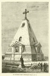 Das russische Denkmal in Sewastopol (Gravur)