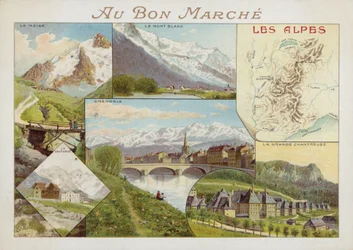 Les Alpes, Karte