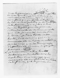 Brief von Kaiserin Josephine, in dem sie der Annullierung ihrer Ehe mit Napoleon zustimmt