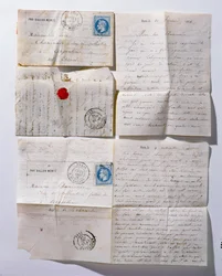 Briefe, die während der Belagerung von 1871 per Ballon nach Paris geschickt wurden