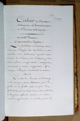 Liste der Beschwerden und Forderungen an König Ludwig XVI. (1754-93) von der Gemeinde Taverny, April 1789