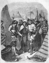 Louis II. de la Tremoille (La Trimouille) (1460-1525). Englischer General. Verrückter Krieg (1485-1488). La Tremoille beschließt, die Komplizen des Herzogs von Orleans zu töten.