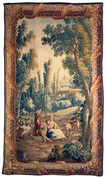 Louis XV Aubusson pastoraler Wandteppich