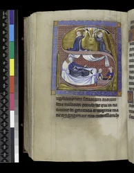 Gebete, Predigten und Lektionen für die Geburt der Jungfrau, aus dem Psalter und Stundenbuch der Isabella von Frankreich, Paris, um 1265-70