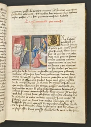 MS Hunter 252 025r Seite aus Cent Nouvelles Nouvelles, ca. 1461-62