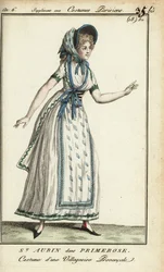 Madame de St. Aubin im Kostüm als Primerose