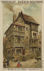 Haus aus dem 14. Jahrhundert in Bayeux, Calvados