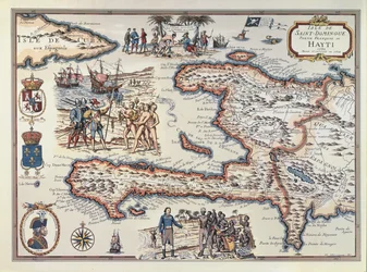 Karte der Insel Haiti, 1789