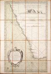 Karte des Südwestens von Afrika