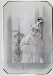 Marie Taglioni in „La Sylphide“, Italienische Oper