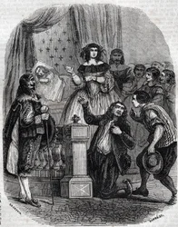 Marie de Medici (1573-1642), Königin von Frankreich und Regentin des Königreichs für ihren Sohn, schlafend im Bett - Marie de 