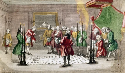 Freimaurerische Zeremonie in Frankreich