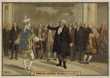 Mirabeau bei der Nationalversammlung, 23. Juni 1789