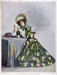 Mlle Mily-Meyer in der Rolle von Mlle Le Normand, 1899 (Typogravur)