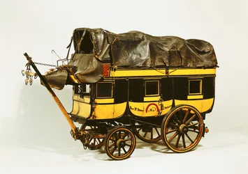 Modell eines Omnibusses mit vierzig Sitzen
