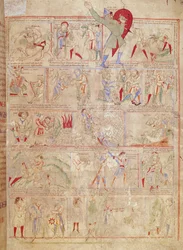 Ms.1215 t.3 fol. 13r Szenen aus dem Leben Davids, aus der Bibel von Etienne Harding