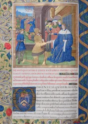 Ms. 1581 f. 897v Illustration aus Buch XX (Von Fadus dem Prokurator bis Florus), Kapitel 1 der Antiquitates Judaicae von Flavius Josephus