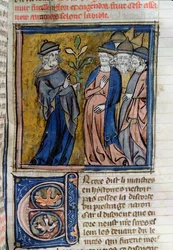 Ms 22 Darstellung von Juden mit spitzen Hüten