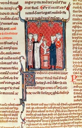 Taufszene, aus Decrets de Gratien