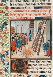 Hinrichtung von Hugh Despenser, aus Froissarts Chronik
