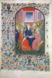 Ms Gen 288 f.23v Pfingsten, um 1460