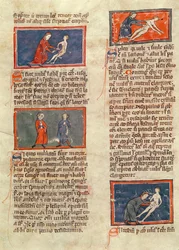Ms H 89 fol.21v Anatomische Figuren, aus einer Ausgabe des 