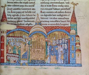 Die Weihe der Kirche in Cluny durch Papst Urban II. (1042-99) im November 1095