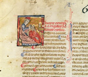 Ms. Lat. 7134, fol. 1: Trepanation, aus „Chirurgie de Maître Rolandi“