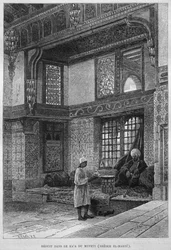 Mufti-Haus, Qaa, aus LEgypte von Georg Moritz Ebers, 1881 (Gravur)