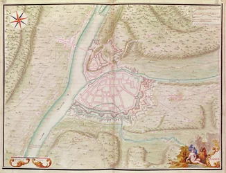 Namur und die Umgebung, aus Atlas de Louis XIV. Plans des places etrangeres, 1665