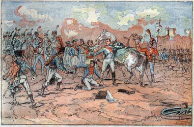 Napoleon I., verwundet vor Regensburg