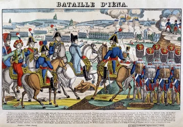 Napoleon in der Schlacht bei Jena (13.10.1806) - Bild von Epinal
