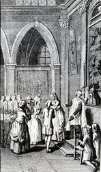 Gehorsam, Illustration aus La Vie de Mon Père von Restif de la Bretonne