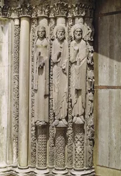 Alttestamentliche Figuren vom königlichen Portal der Westfassade, ca. 1145-50